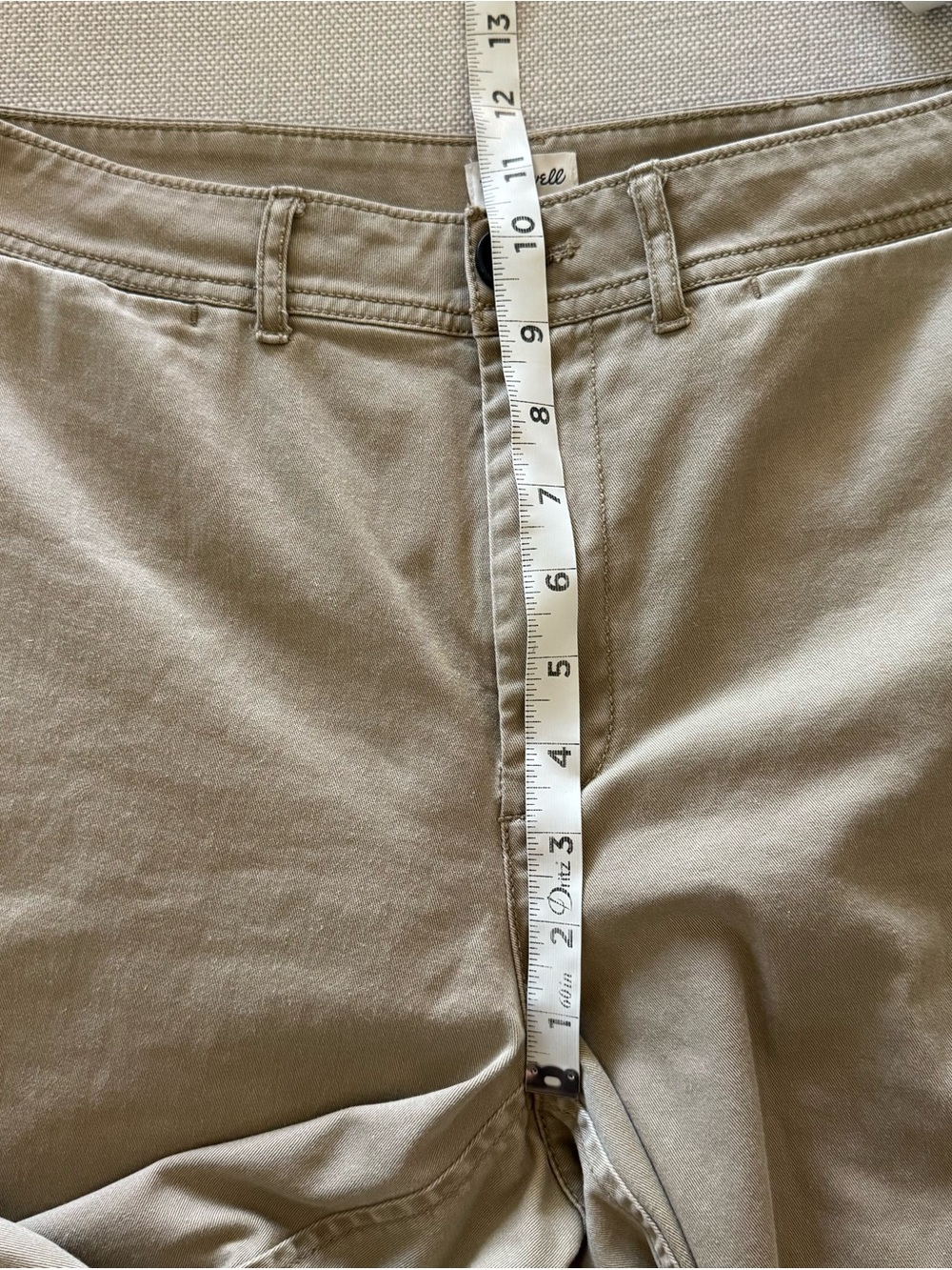 Madewell Langford Wide-Leg Crop Pants Light Latte Khaki 29 - Picture 6 of 8
